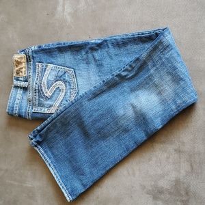 Silver Tuesday Jeans.